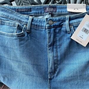 NYDJ Women’s Classic Medium Wash Blue Slim Bootcut Jeans